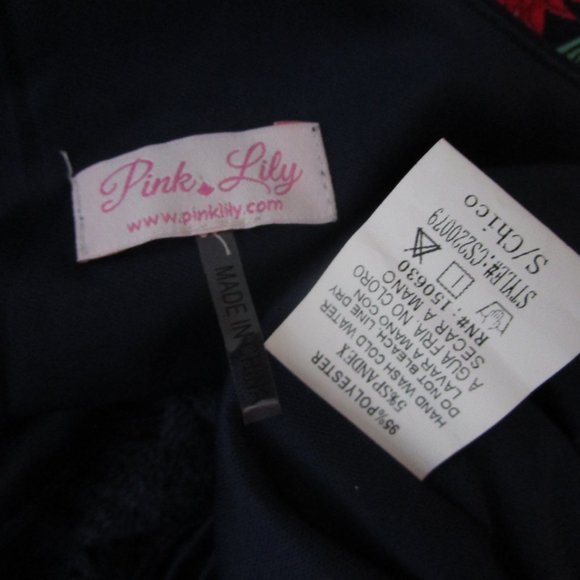 Floral Maxi Halter Racer Dress Fuchsia Navy Blue Crepe - Picture 10 of 10